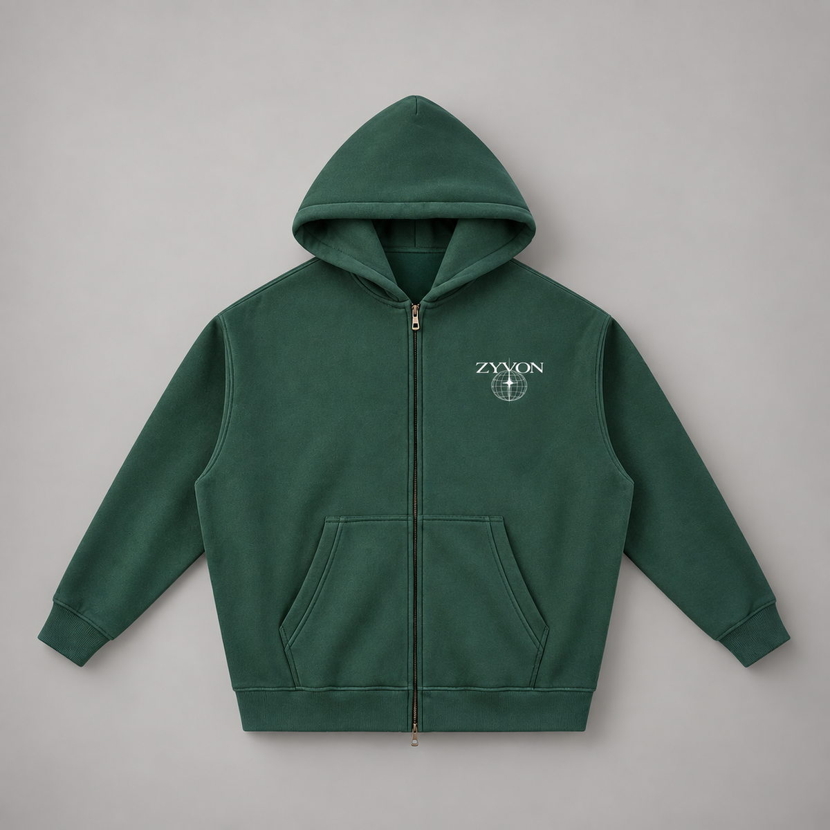 ZYVON Worldview Zip-Up | Oversized Zip Hoodie