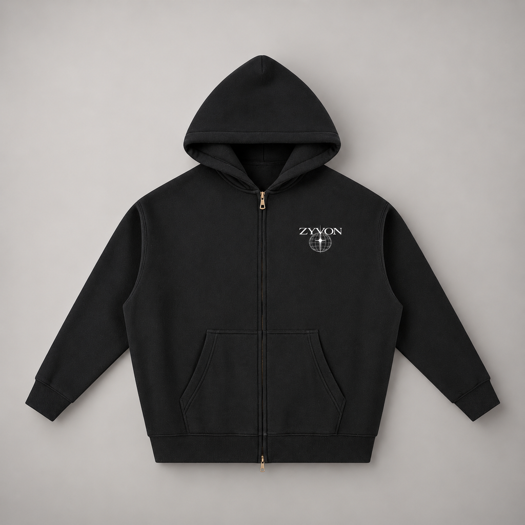 ZYVON Worldview Zip-Up | Oversized Zip Hoodie