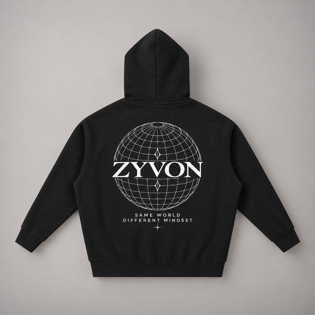 ZYVON Worldview Zip-Up | Oversized Zip Hoodie